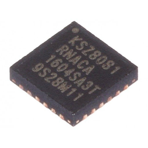 KSZ8081RNACA; IC: transceiver; 10/100Base-T; MDC,MDI,MDI-X,MDIO,RMII; QFN24; MICROCHIP TECHNOLOGY KSZ8081RNACA; IC: transceiver; 10/100Base-T; MDC,MDI,MDI-X,MDIO,RMII; QFN24; MICROCHIP TECHNOLOGY