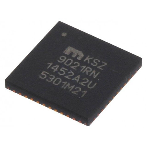 KSZ9031RNXIC; IC: transceiver; Ethernet transceiver; 10/100/1000Base-T; QFN48; MICROCHIP TECHNOLOGY