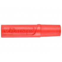 KU 02 L NI/RT; Socket; 2mm banana; 10A; 70VDC; Overall len: 24.5mm; red; -25÷90°C; SCHÜTZINGER