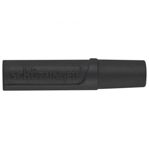 KU 02 L NI/SW; Socket; 2mm banana; 10A; 70VDC; Overall len: 24.5mm; black; Ø: 2mm; SCHÜTZINGER