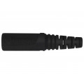 KU 09 L NI/SW; Socket; 4mm banana; 32A; 70VDC; black; nickel plated; on cable; SCHÜTZINGER KU 09 L NI/SW; Socket; 4mm banana; 32A; 70VDC; black; nickel plated; on cable; SCHÜTZINGER