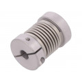 KUP-0606-B; Coupling; Ø1: 6mm; Ø2: 6mm; Mat: aluminium,stainless steel; SICK