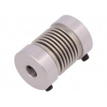 KUP-1010-BS; Coupling; Ø1: 6mm; Ø2: 6mm; Mat: aluminium,stainless steel; SICK