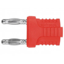 KURZ 14-4 IG MB NI/RT; Stackable safety shunt; banana 4mm socket,banana 4mm plug x2; SCHÜTZINGER