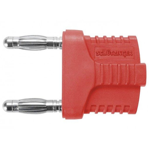 KURZ 19-4 IG MB NI/RT; Stackable safety shunt; banana 4mm socket,banana 4mm plug x2; SCHÜTZINGER
