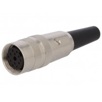 KV 120; Connector: M16; plug; female; soldering; for cable; PIN: 12; 3A; 60V; LUMBERG