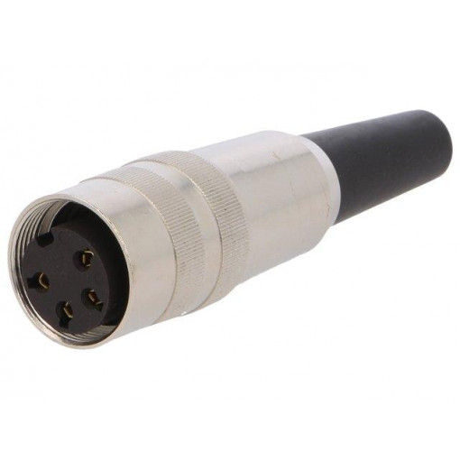 KV 40; Connector: M16; plug; female; soldering; for cable; PIN: 4; 5A; 250V; LUMBERG