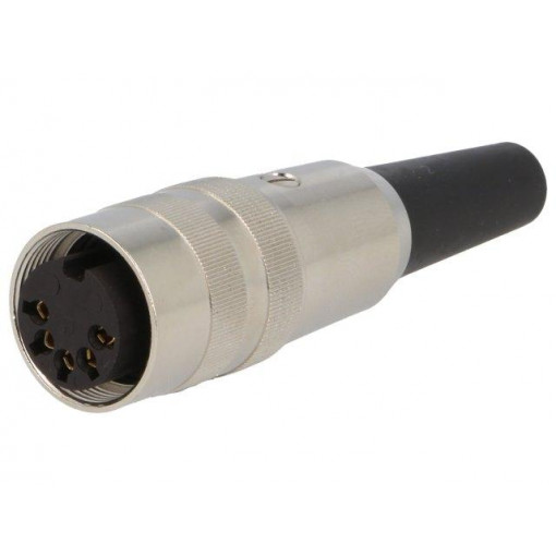KV 50; Connector: M16; plug; female; soldering; for cable; PIN: 5; 5A; 60V; LUMBERG