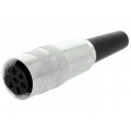 KV 60; Connector: M16; plug; female; soldering; for cable; PIN: 6; 5A; 250V; LUMBERG