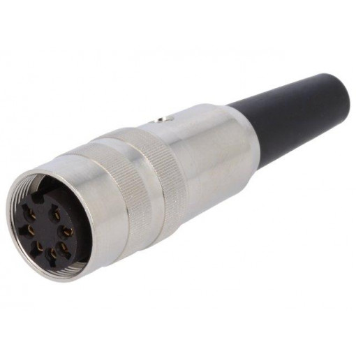 KV 71; Connector: M16; plug; female; soldering; for cable; PIN: 7; 5A; 60V; LUMBERG