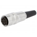 KV 81; Connector: M16; plug; female; soldering; for cable; PIN: 8; 5A; 60V; LUMBERG