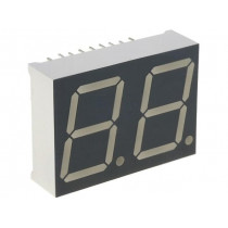 KW2-801ASA; Display: LED; 7-segment; 20.32mm; 0.8
