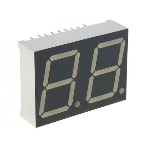KW2-801ASA; Display: LED; 7-segment; 20.32mm; 0.8