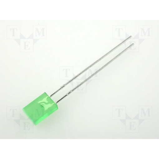 L-113GDT; LED; rectangular; 5x2mm; green; 2÷8mcd; 110°; Front: flat; 20mA; KINGBRIGHT ELECTRONIC L-113GDT; LED; rectangular; 5x2mm; green; 2÷8mcd; 110°; Front: flat; 20mA; KINGBRIGHT ELECTRONIC