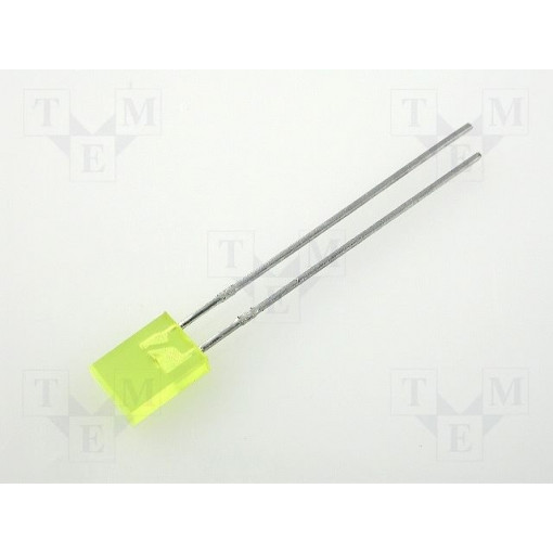 L-113YDT; LED; rectangular; 5x2mm; yellow; 2÷8mcd; 110°; Front: flat; 20mA; KINGBRIGHT ELECTRONIC L-113YDT; LED; rectangular; 5x2mm; yellow; 2÷8mcd; 110°; Front: flat; 20mA; KINGBRIGHT ELECTRONIC