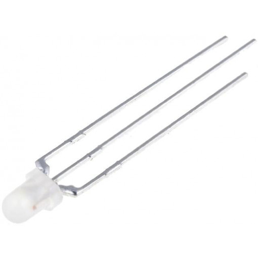 L-115WEGW-CA; LED; 3mm; bicolour; red/green; 10mcd; 7mcd; 60°; Front: convex; anode; KINGBRIGHT ELECTRONIC