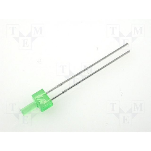 L-13GD; LED; 2mm; green; 3÷10mcd; 70°; Front: flat; 2.2÷2.5V; 4.8x2.5mm; THT; KINGBRIGHT ELECTRONIC L-13GD; LED; 2mm; green; 3÷10mcd; 70°; Front: flat; 2.2÷2.5V; 4.8x2.5mm; THT; KINGBRIGHT ELECTRONIC