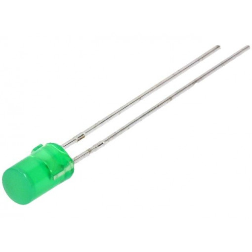 L-1413GDT; LED; 4mm; green; 1.2÷3mcd; 100°; Front: flat; 2.2÷2.5V; Shape: round; KINGBRIGHT ELECTRONIC L-1413GDT; LED; 4mm; green; 1.2÷3mcd; 100°; Front: flat; 2.2÷2.5V; Shape: round; KINGBRIGHT ELECTRONIC