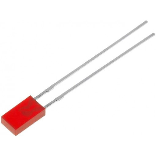 L-144IDT; LED; rectangular; 3.9x1.9mm; red; 3÷6mcd; 110°; Front: flat; 20mA; KINGBRIGHT ELECTRONIC L-144IDT; LED; rectangular; 3.9x1.9mm; red; 3÷6mcd; 110°; Front: flat; 20mA; KINGBRIGHT ELECTRONIC