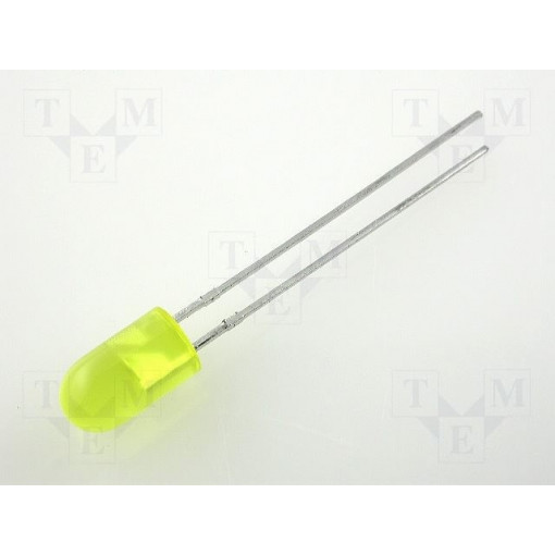 L-1503YD; LED; 5mm; yellow; 5÷20mcd; 60°; 20mA; 2.1÷2.5V; Front: convex; KINGBRIGHT ELECTRONIC