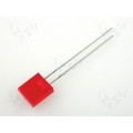 L-153IDT; LED; rectangular; 7x2.3mm; red; 3.2÷12.5mcd; 110°; Front: flat; 20mA; KINGBRIGHT ELECTRONIC