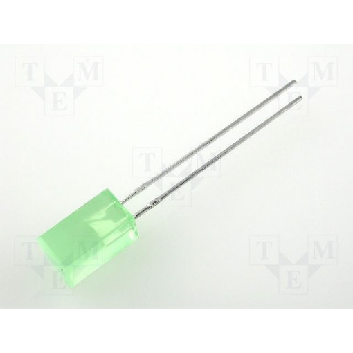 L-1553GDT; LED; square; 5x5mm; green; 1÷5mcd; 110°; Front: flat; 20mA; 2.2÷2.5V; KINGBRIGHT ELECTRONIC L-1553GDT; LED; square; 5x5mm; green; 1÷5mcd; 110°; Front: flat; 20mA; 2.2÷2.5V; KINGBRIGHT ELECTRONIC