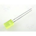 L-1553YDT; LED; square; 5x5mm; yellow; 1÷5mcd; 110°; Front: flat; 20mA; 2.1÷2.5V; KINGBRIGHT ELECTRONIC