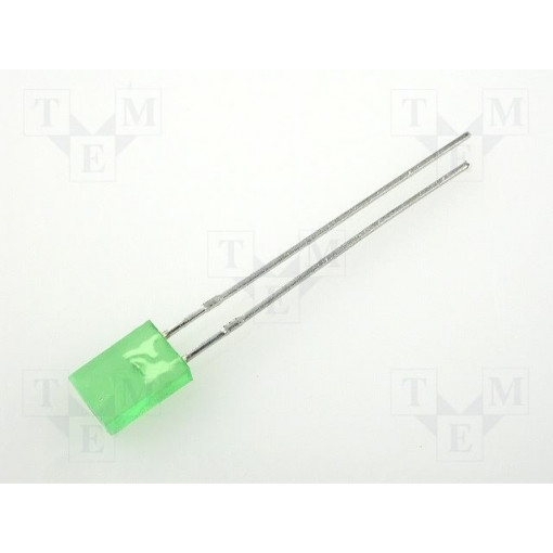 L-173GD; LED; rectangular; 5x2.5mm; green; 2÷8mcd; 100°; Front: convex; 20mA; KINGBRIGHT ELECTRONIC L-173GD; LED; rectangular; 5x2.5mm; green; 2÷8mcd; 100°; Front: convex; 20mA; KINGBRIGHT ELECTRONIC
