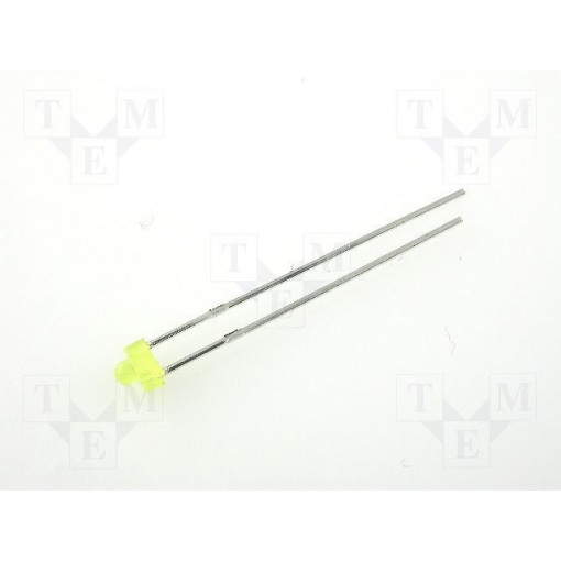 L-2060YD; LED; 1.8mm; yellow; 5÷8mcd; 70°; 2.1÷2.5V; Front: convex; 3.3x2.4mm; KINGBRIGHT ELECTRONIC