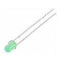 L-34GD; LED; 3mm; green; 12÷25mcd; 60°; Front: convex; No.of term: 2; KINGBRIGHT ELECTRONIC L-34GD; LED; 3mm; green; 12÷25mcd; 60°; Front: convex; No.of term: 2; KINGBRIGHT ELECTRONIC