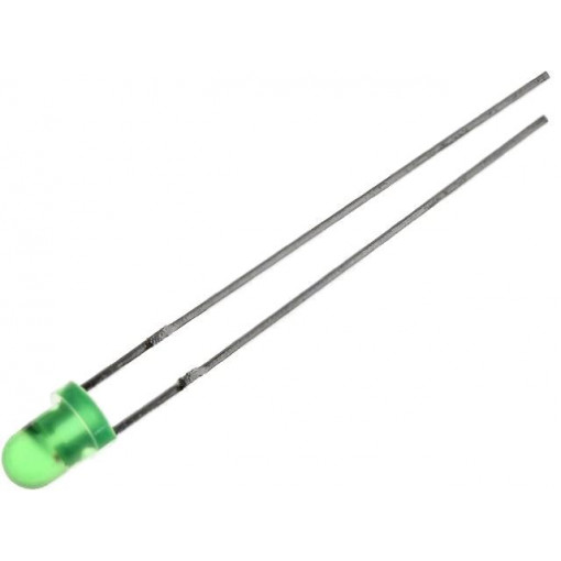 L-36BGD; LED; 3mm; green; 5÷15mcd; 60°; 3.5÷14V; 22mA; Variant: blinking; KINGBRIGHT ELECTRONIC L-36BGD; LED; 3mm; green; 5÷15mcd; 60°; 3.5÷14V; 22mA; Variant: blinking; KINGBRIGHT ELECTRONIC