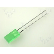 L-383GDT; LED; rectangular; 5x2.5mm; green; 1.3÷8mcd; 110°; Front: flat; 20mA; KINGBRIGHT ELECTRONIC