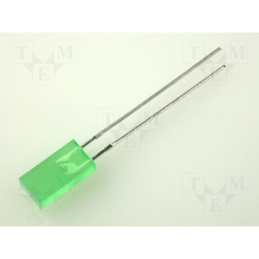 L-383GDT; LED; rectangular; 5x2.5mm; green; 1.3÷8mcd; 110°; Front: flat; 20mA; KINGBRIGHT ELECTRONIC L-383GDT; LED; rectangular; 5x2.5mm; green; 1.3÷8mcd; 110°; Front: flat; 20mA; KINGBRIGHT ELECTRONIC