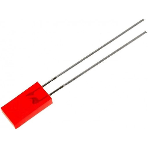 L-383IDT; LED; rectangular; 5x2.5mm; red; 3.2÷12.5mcd; 110°; Front: flat; 20mA; KINGBRIGHT ELECTRONIC L-383IDT; LED; rectangular; 5x2.5mm; red; 3.2÷12.5mcd; 110°; Front: flat; 20mA; KINGBRIGHT ELECTRONIC