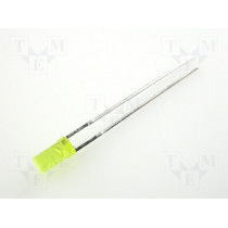L-424YDT; LED; 3mm; yellow; 1÷4mcd; 100°; Front: flat; KINGBRIGHT ELECTRONIC