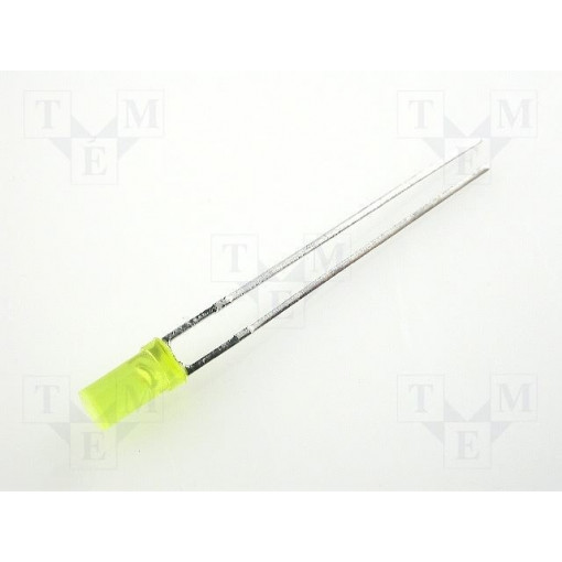 L-424YDT; LED; 3mm; yellow; 1÷4mcd; 100°; Front: flat; KINGBRIGHT ELECTRONIC