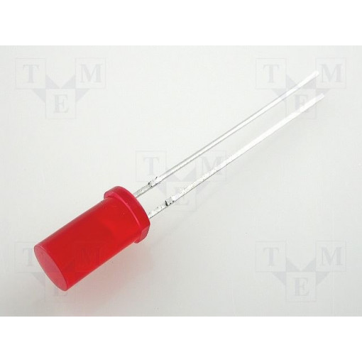 L-483IDT; LED; 5mm; red; 2÷5mcd; 100°; 20mA; 2÷2.5V; Front: flat; KINGBRIGHT ELECTRONIC