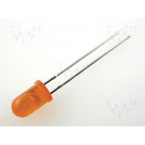 L-53ED; LED; 5mm; orange; 8÷30mcd; 60°; 20mA; 2÷2.5V; Front: convex; KINGBRIGHT ELECTRONIC