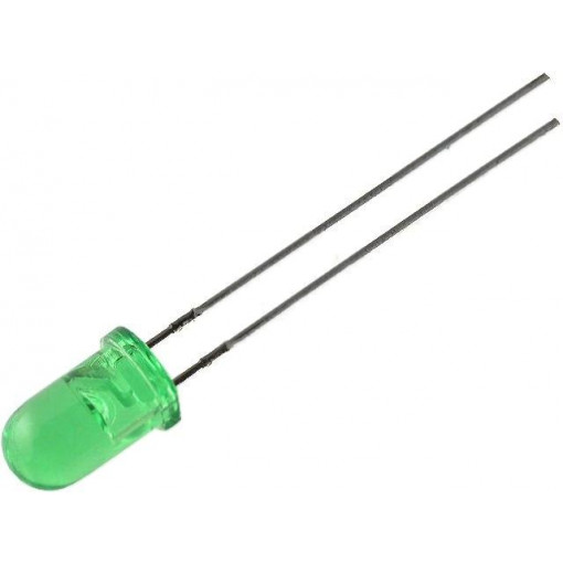 L-53GD-5V; LED; 5mm; green; 8÷20mcd; 60°; Front: convex; KINGBRIGHT ELECTRONIC L-53GD-5V; LED; 5mm; green; 8÷20mcd; 60°; Front: convex; KINGBRIGHT ELECTRONIC