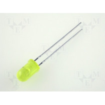 L-53LYD; LED; 5mm; yellow; 0.8÷3.2mcd; 60°; 2mA; 2.1÷2.5V; Front: convex; KINGBRIGHT ELECTRONIC