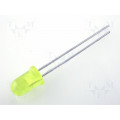 L-53SYD; LED; 5mm; yellow; 650÷1200mcd; 30°; 20mA; 2÷2.5V; Front: convex; KINGBRIGHT ELECTRONIC