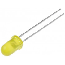 L-53SYDK; LED; 5mm; yellow; 600÷1000mcd; 60°; 20mA; 2÷2.5V; Front: convex; KINGBRIGHT ELECTRONIC