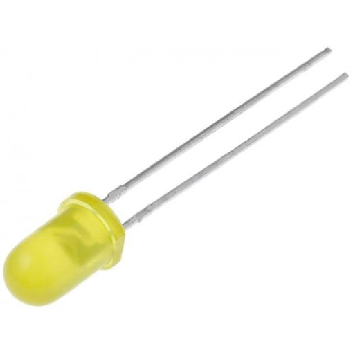 L-53SYDK; LED; 5mm; yellow; 600÷1000mcd; 60°; 20mA; 2÷2.5V; Front: convex; KINGBRIGHT ELECTRONIC