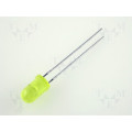 L-53YD; LED; 5mm; yellow; 5÷32mcd; 60°; 20mA; 2.1÷2.5V; Front: convex; KINGBRIGHT ELECTRONIC