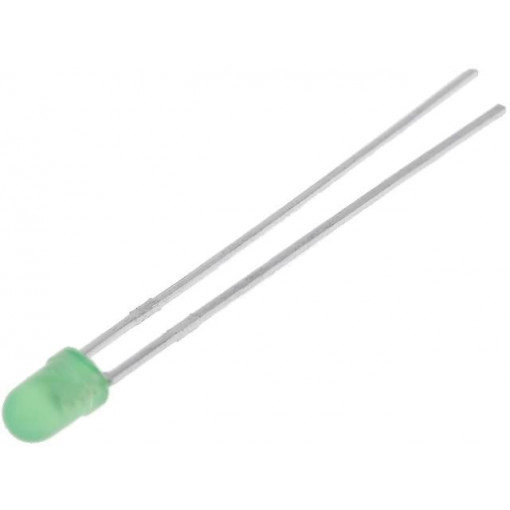 L-7104GD; LED; 3mm; green; 15mcd; 40°; Front: convex; KINGBRIGHT ELECTRONIC