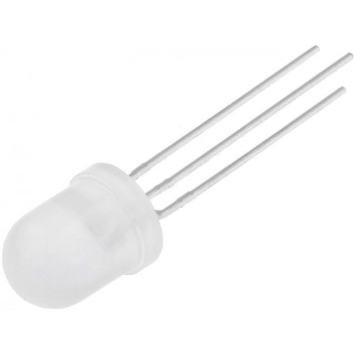 L-799SURKCGKW; LED; 8mm; bicolour; red/green; 800mcd; 130mcd; 50°; cathode; KINGBRIGHT ELECTRONIC