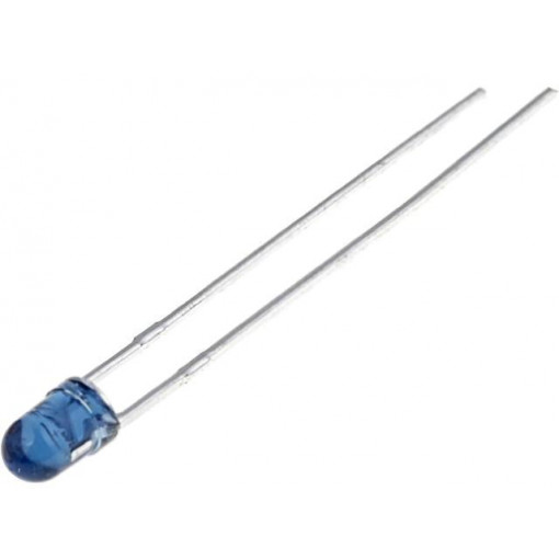 L-934F3BT; IR transmitter; 3mm; 940nm; transparent,blue; 3.6mW; 30°; THT; KINGBRIGHT ELECTRONIC L-934F3BT; IR transmitter; 3mm; 940nm; transparent,blue; 3.6mW; 30°; THT; KINGBRIGHT ELECTRONIC