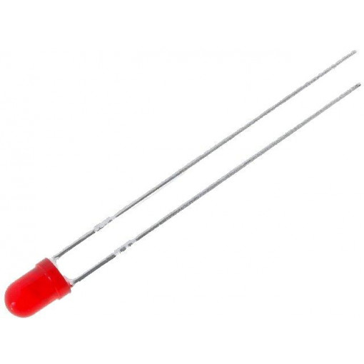 L-934ID-TNB2.54; LED; 3mm; red; 8÷50mcd; 60°; Front: convex; Package: tape; 2000pcs.; KINGBRIGHT ELECTRONIC