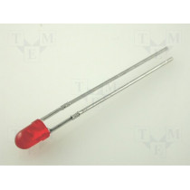 L-934LID; LED; 3mm; red; 0.8÷5mcd; 60°; Front: convex; Pitch: 2.54mm; KINGBRIGHT ELECTRONIC