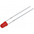 L-934LID-TNR2.54; LED; 3mm; red; 0.8÷5mcd; 60°; Front: convex; Package: tape; 2000pcs.; KINGBRIGHT ELECTRONIC L-934LID-TNR2.54; LED; 3mm; red; 0.8÷5mcd; 60°; Front: convex; Package: tape; 2000pcs.; KINGBRIGHT ELECTRONIC